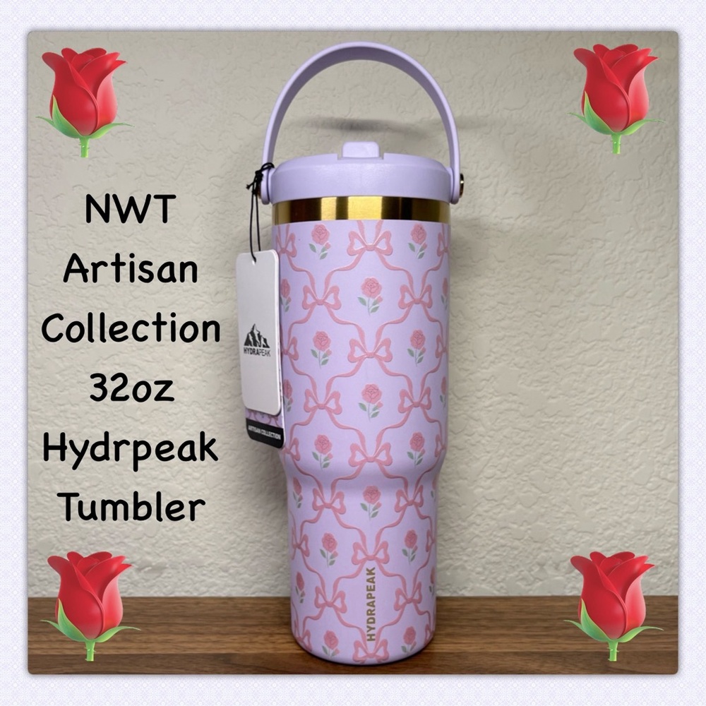 NWT 32oz Hydrapeak Artisan Collection Flip Straw Tumbler